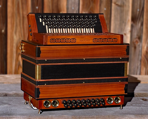 4er-Klasse HOLZ 46/18 - heimischer Zwetschgenbaum mit Ebenholzknöpfen