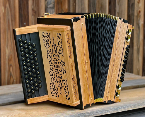 1er-Klasse 46/17 HOLZ - Kernesche mit Ebenholzknöpfen
